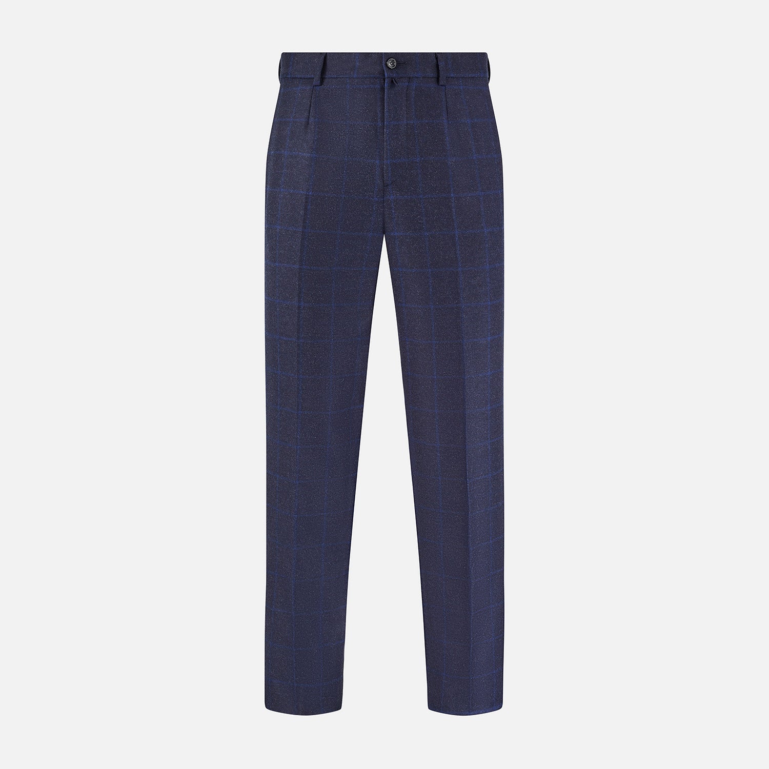 View 1 of product Blue Checked Navy Rupert Trousers