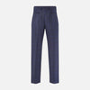 View 3 of product Blue Checked Navy Rupert Trousers
