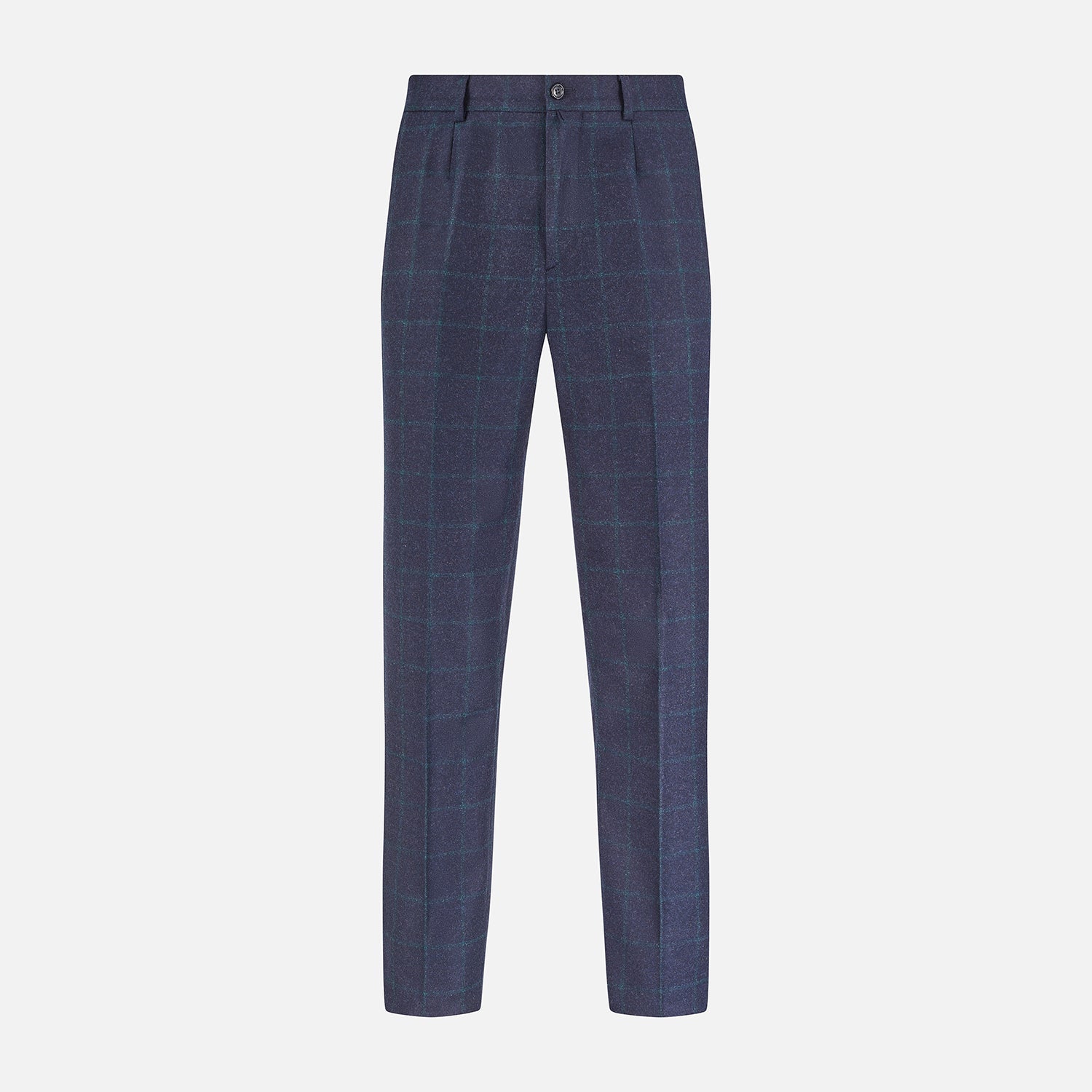 View 1 of product Midnight and Green Check Rupert Trousers