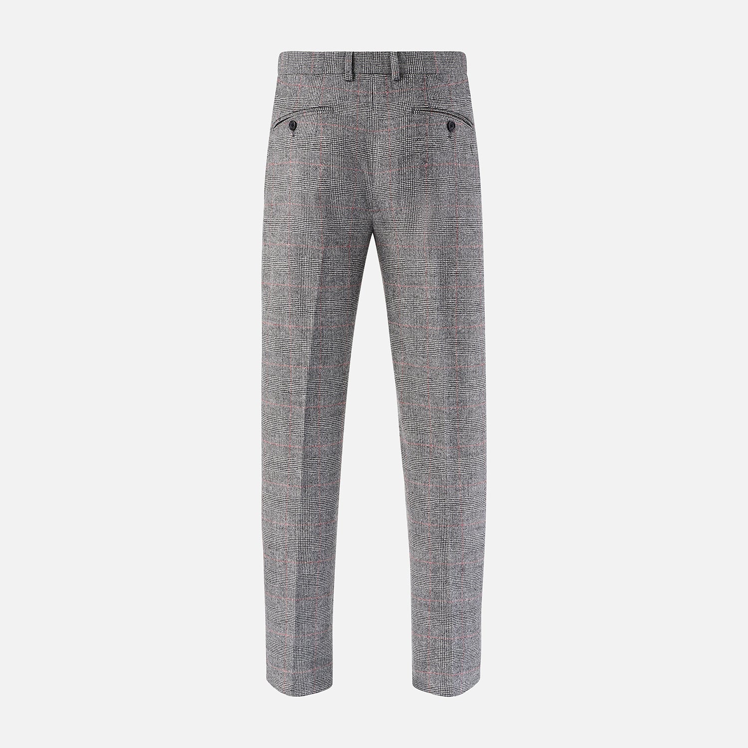 View 3 of product Grey and Red Check Rupert Trousers