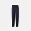 View 1 of product Edward Navy Pleated Trousers in Wool Gabardine