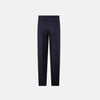 View 3 of product Edward Navy Pleated Trousers in Wool Gabardine