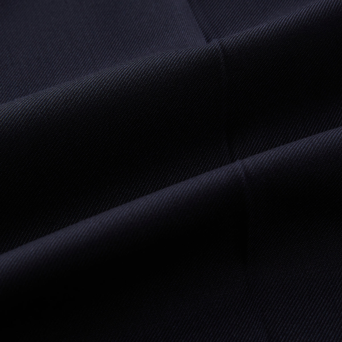 View 7 of product Edward Navy Pleated Trousers in Wool Gabardine