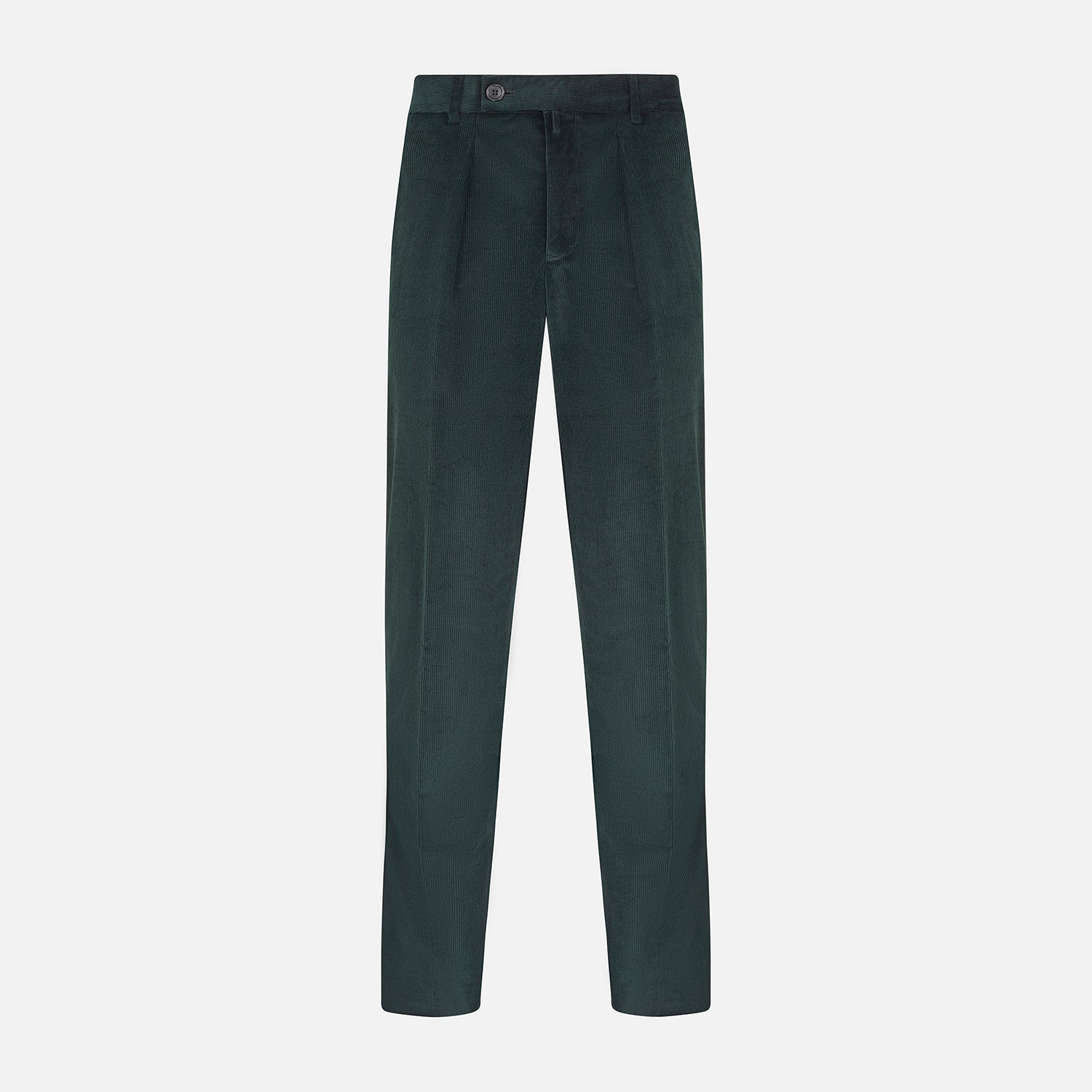 View 1 of product Dark Green Corduroy Edward Trousers