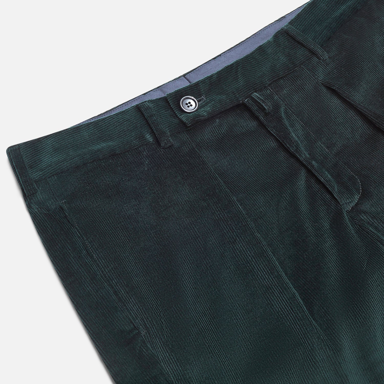 View 2 of product Dark Green Corduroy Edward Trousers