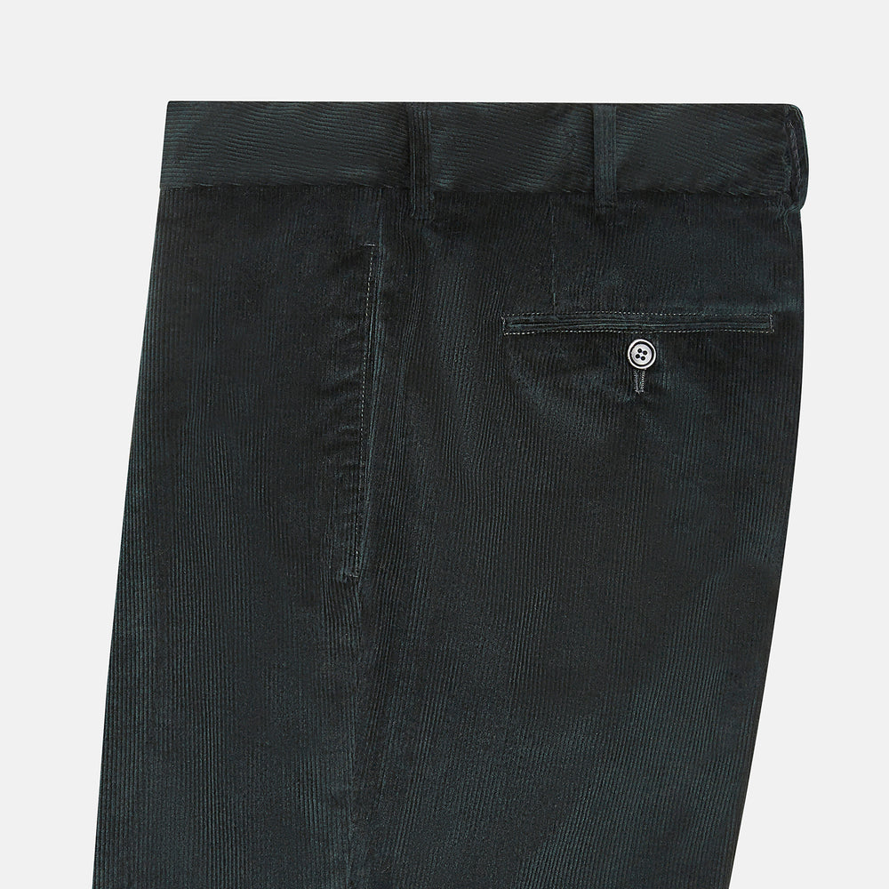 Dark Green Corduroy Edward Trousers