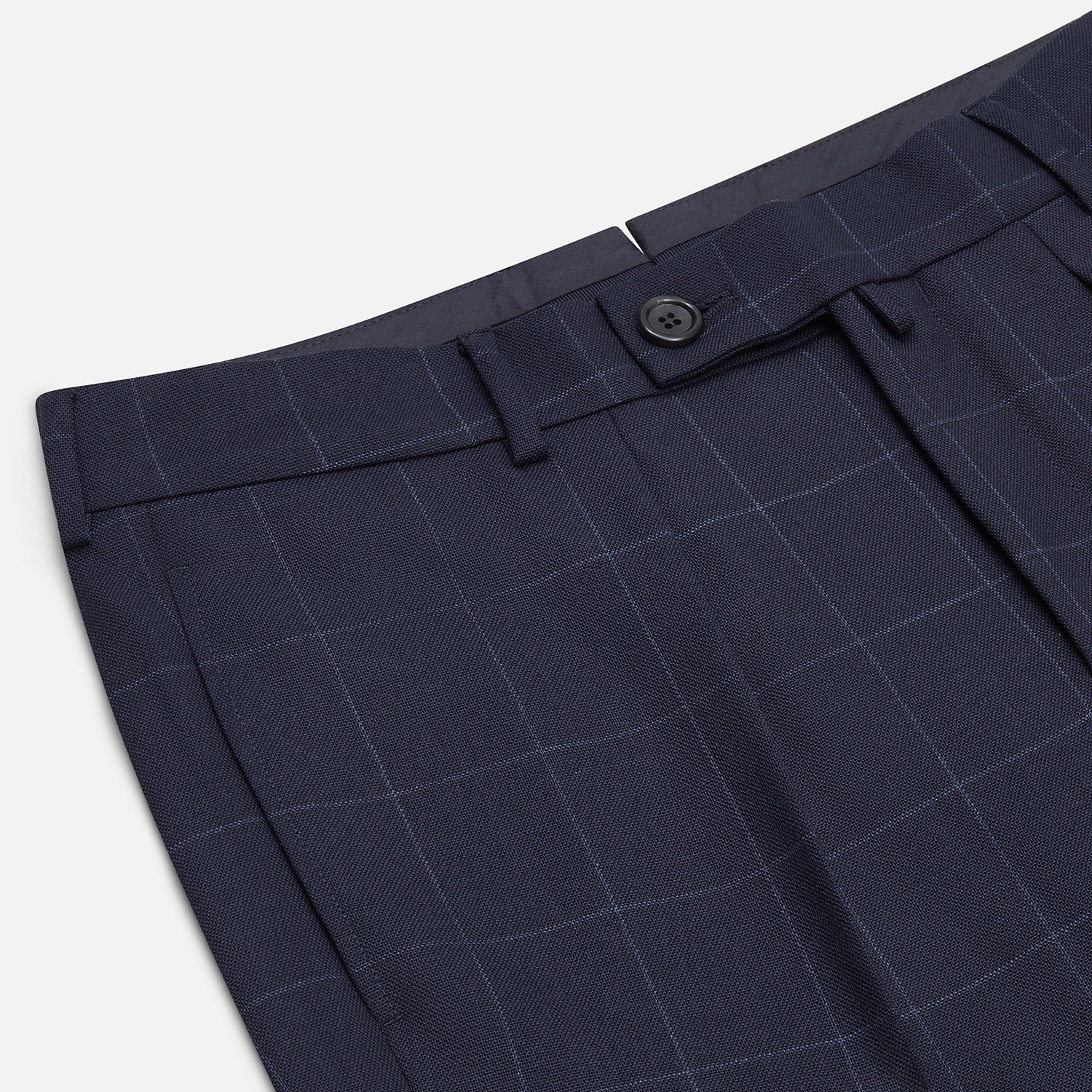 View 2 of product Navy Check Edward Trousers
