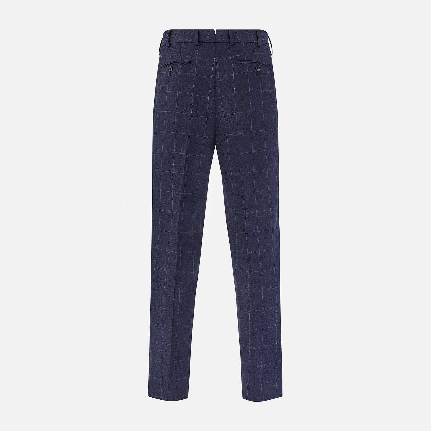 View 3 of product Navy Check Edward Trousers