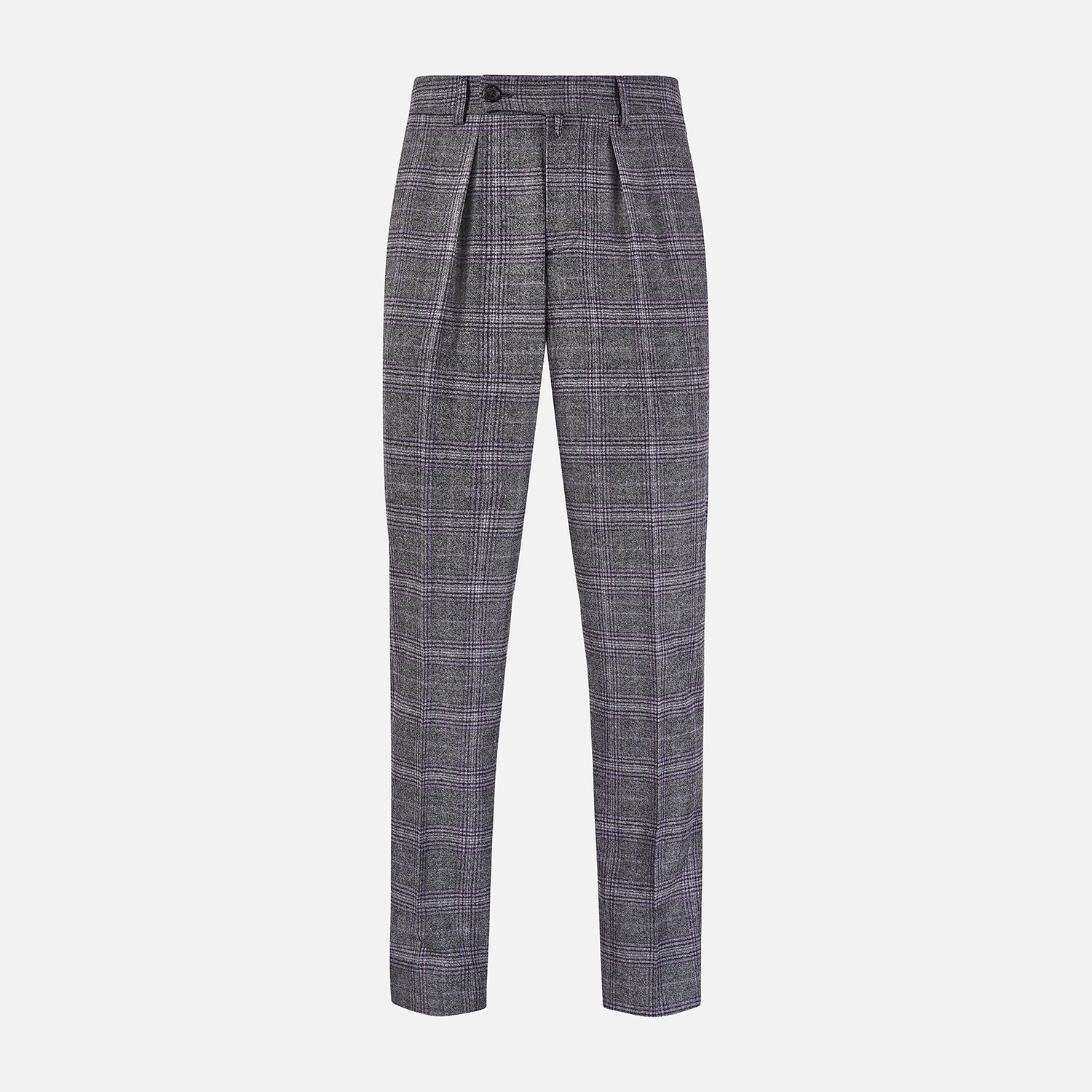 View 1 of product Grey Check Edward Trousers