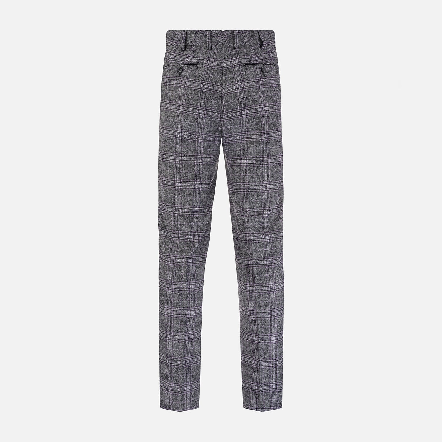 View 3 of product Grey Check Edward Trousers