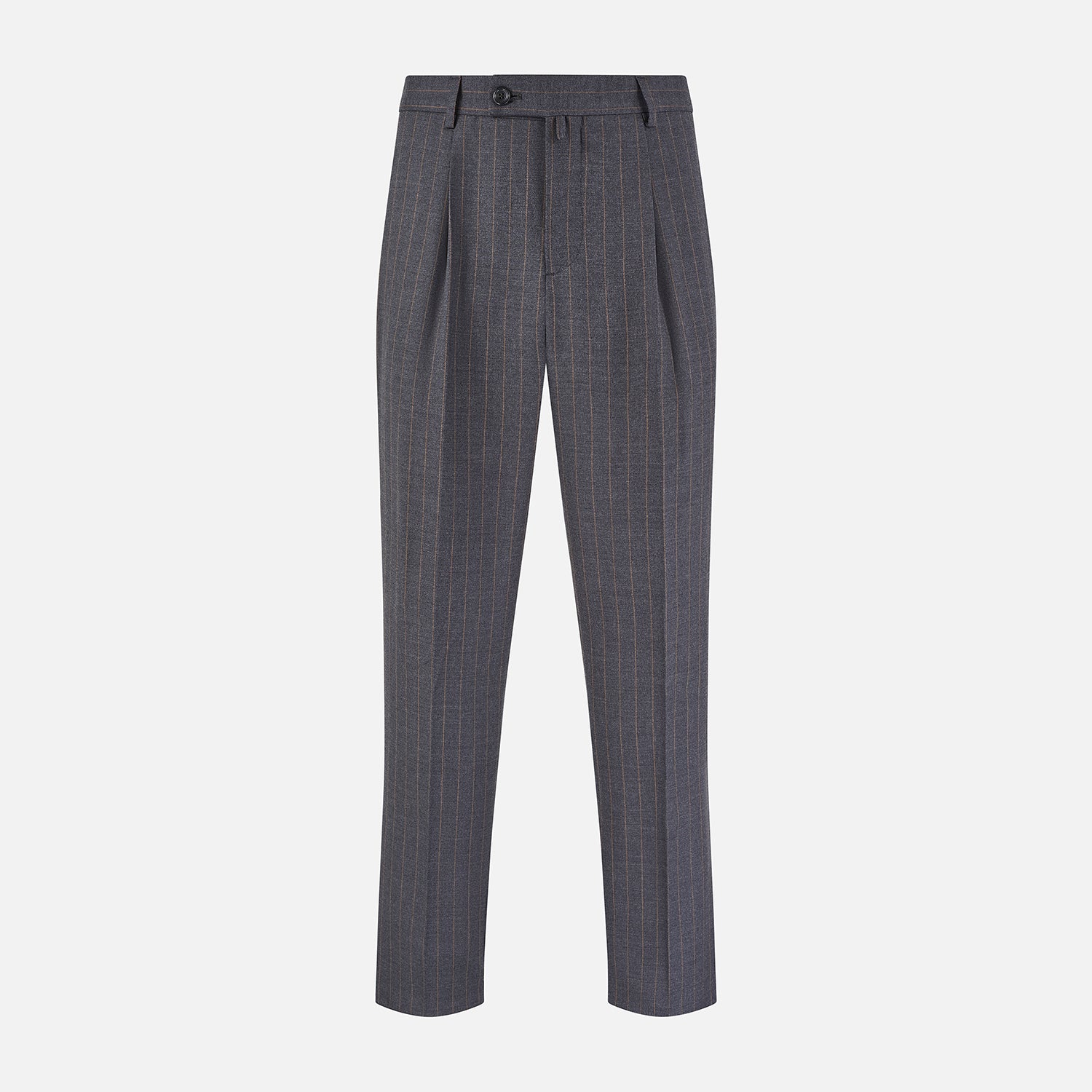 View 1 of product Dark Grey Pinstripe Arthur Trousers