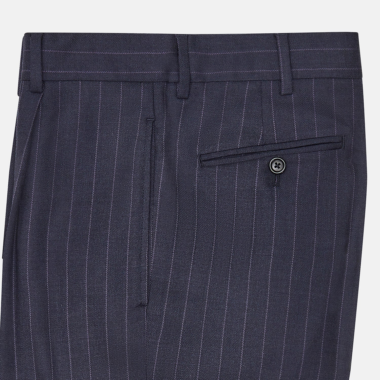 View 4 of product Navy Pinstripe Arthur Trousers