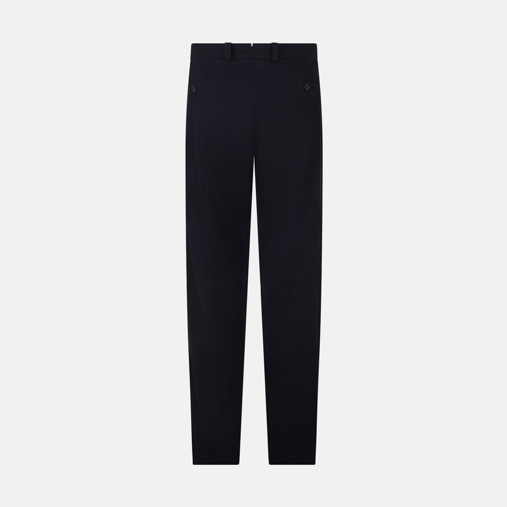 Navy Knitted London Trousers