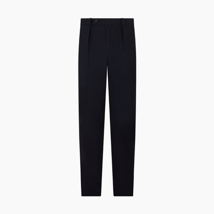 Navy Knitted London Trousers Image 7