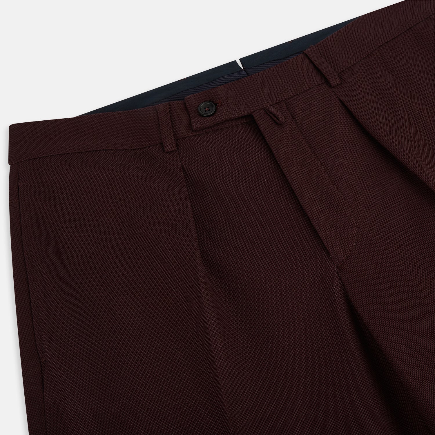 View 2 of product Burgundy Knitted London Trousers