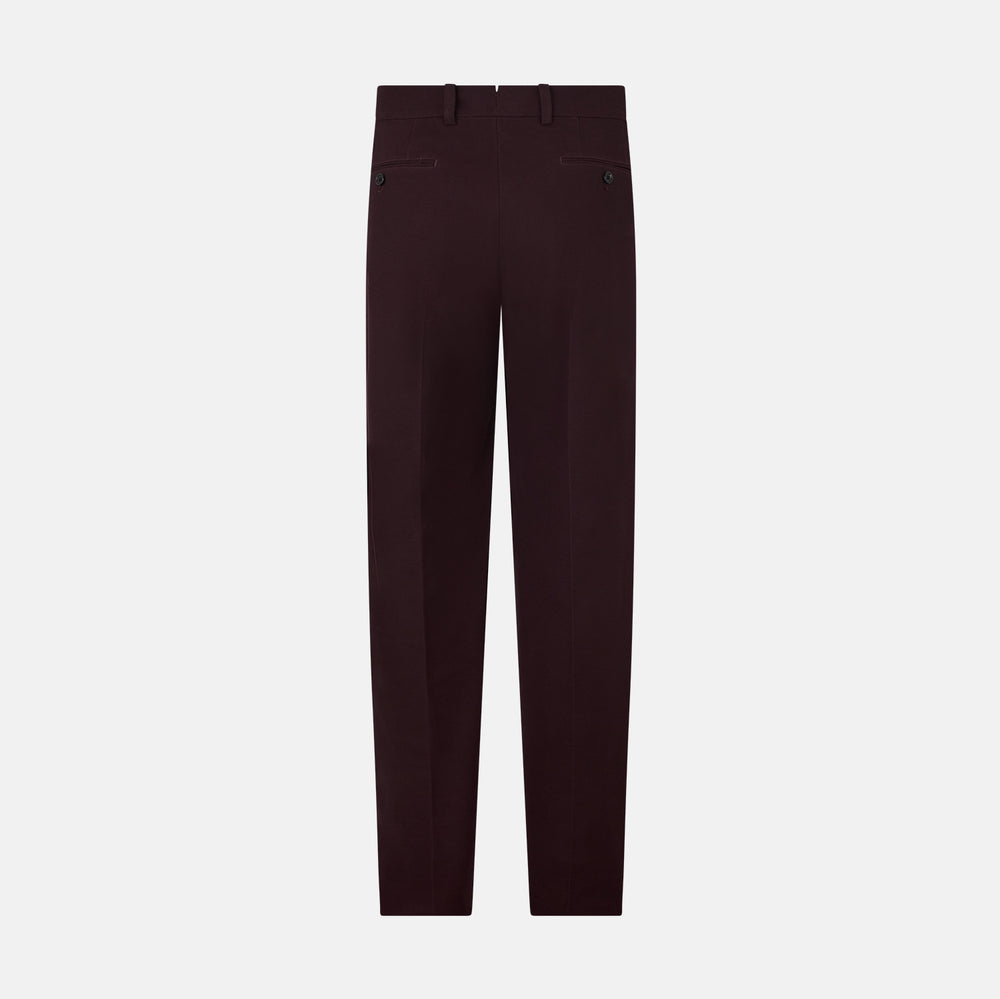 Burgundy Knitted London Trousers