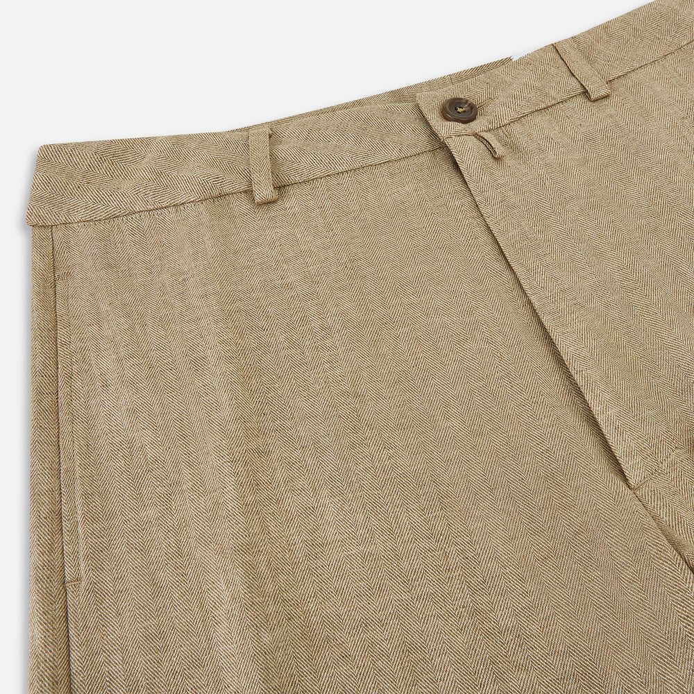Sand Linen Amberley Trousers