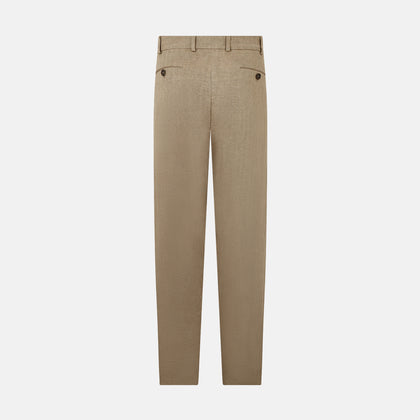 Sand Linen Amberley Trousers Image 3