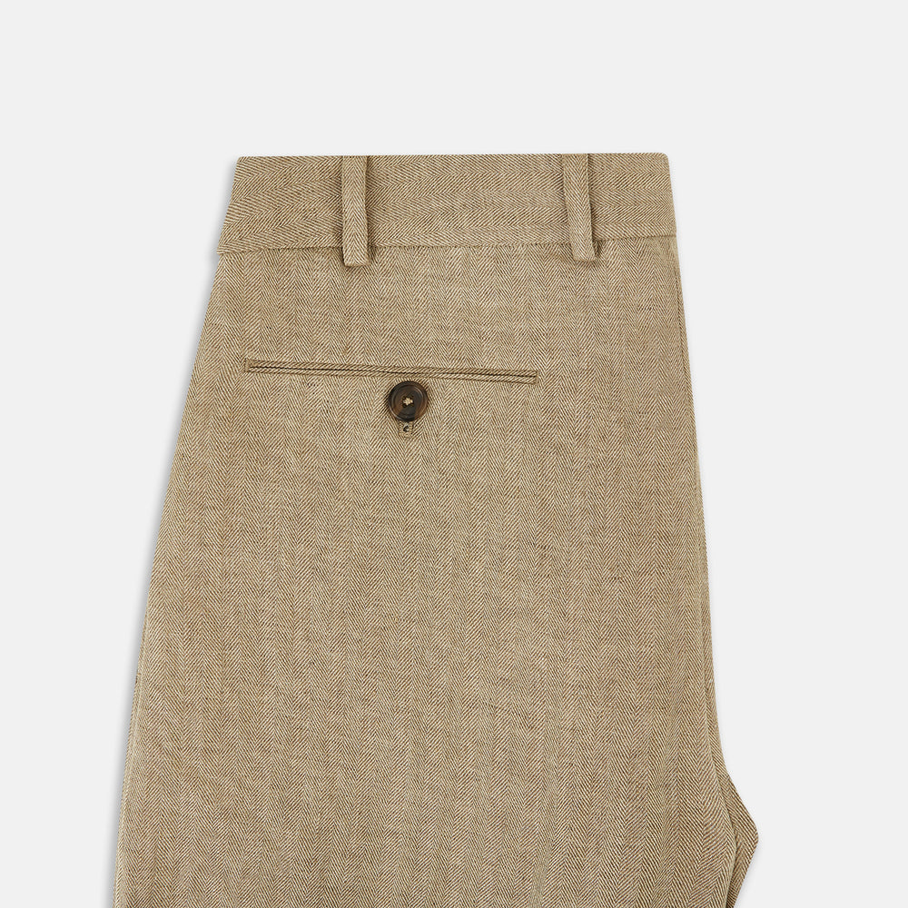 Sand Linen Amberley Trousers