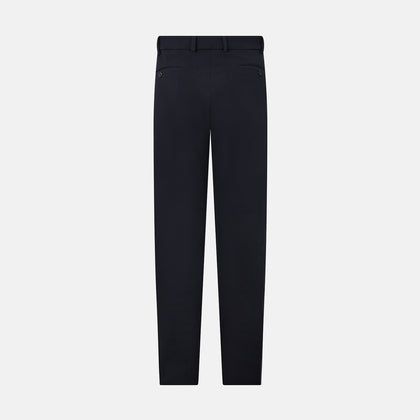 Amberley Navy Trousers in Cotton Image 2