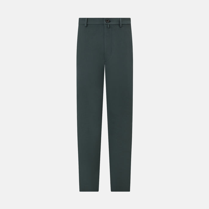 Amberley Forest Green Trousers in Cotton Image 7