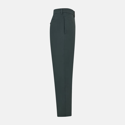 Amberley Forest Green Trousers in Cotton Image 4