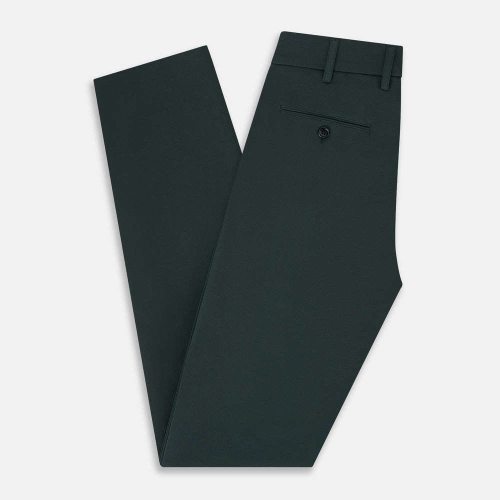 Amberley Forest Green Trousers in Cotton