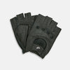 View 2 of product Forest Green Fingerless Driving Gloves in Leather
