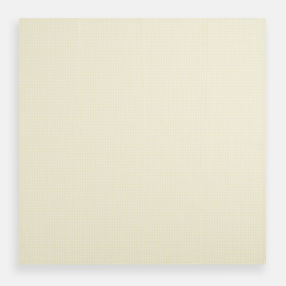 Yellow Graph Check Handkerchief