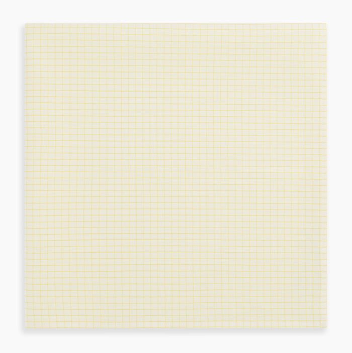 Yellow Graph Check Handkerchief Image 3