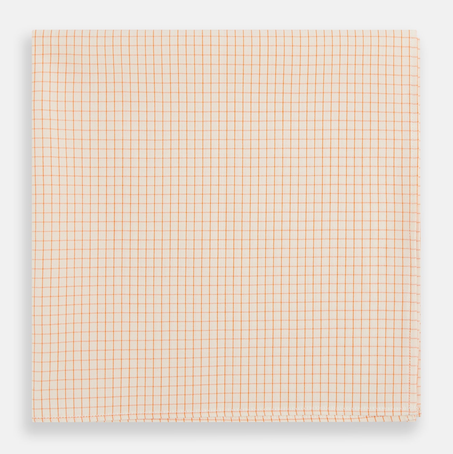 View 1 of product Orange Graph Check Handkerchief