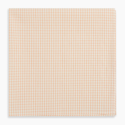 Orange Graph Check Handkerchief Image 3