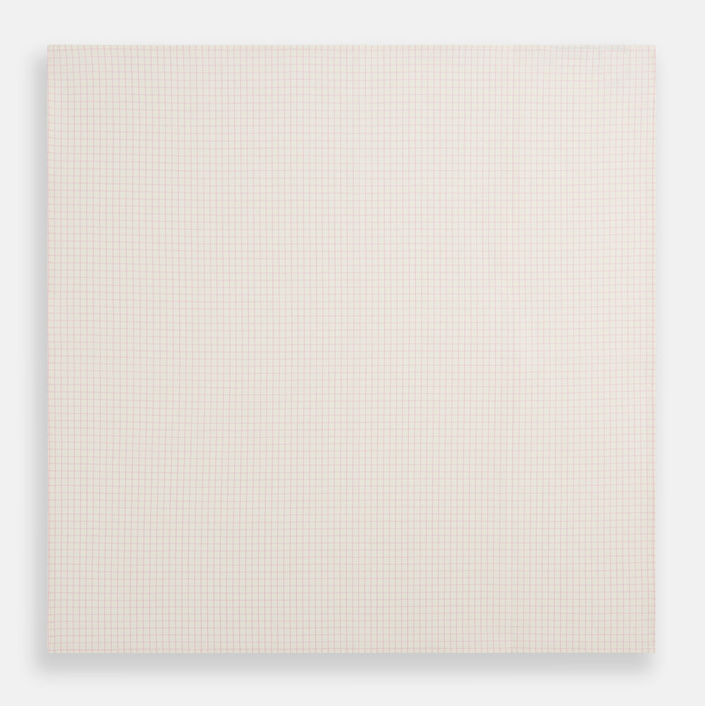 Pink Graph Check Handkerchief