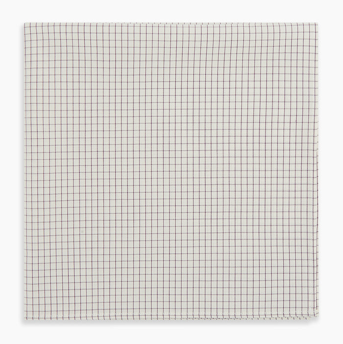 Purple Graph Check Handkerchief Image 3