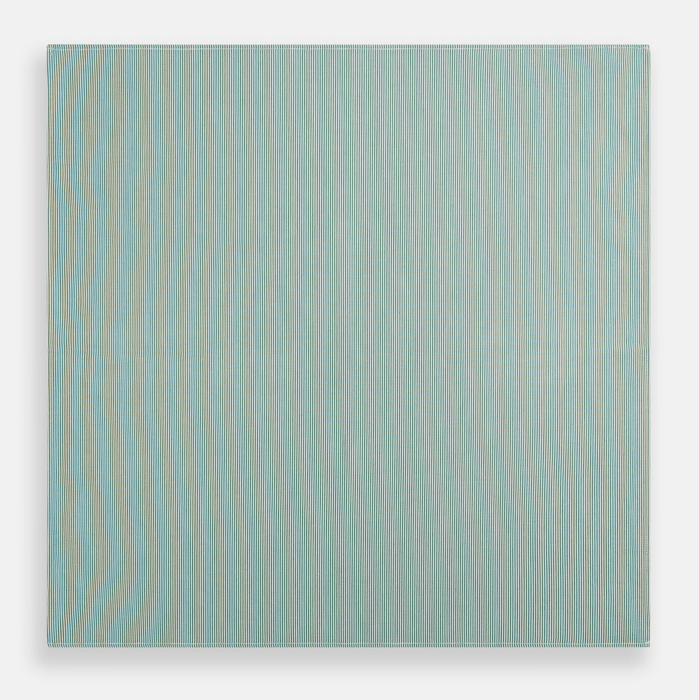 Green Pencil Stripe Handkerchief