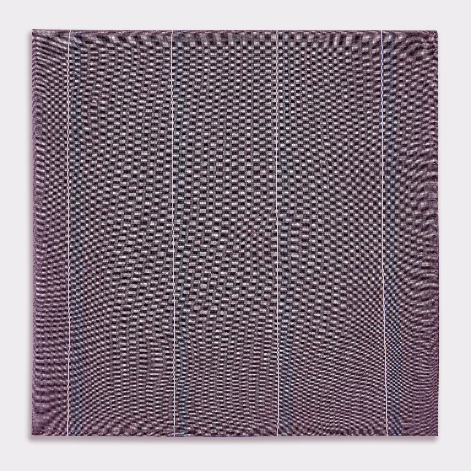 View 1 of product Porto Red Track Stripe Hand-Rolled Handkerchief
