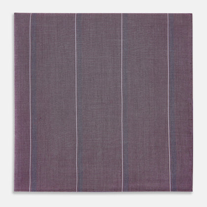 Porto Red Track Stripe Hand-Rolled Handkerchief Image 3