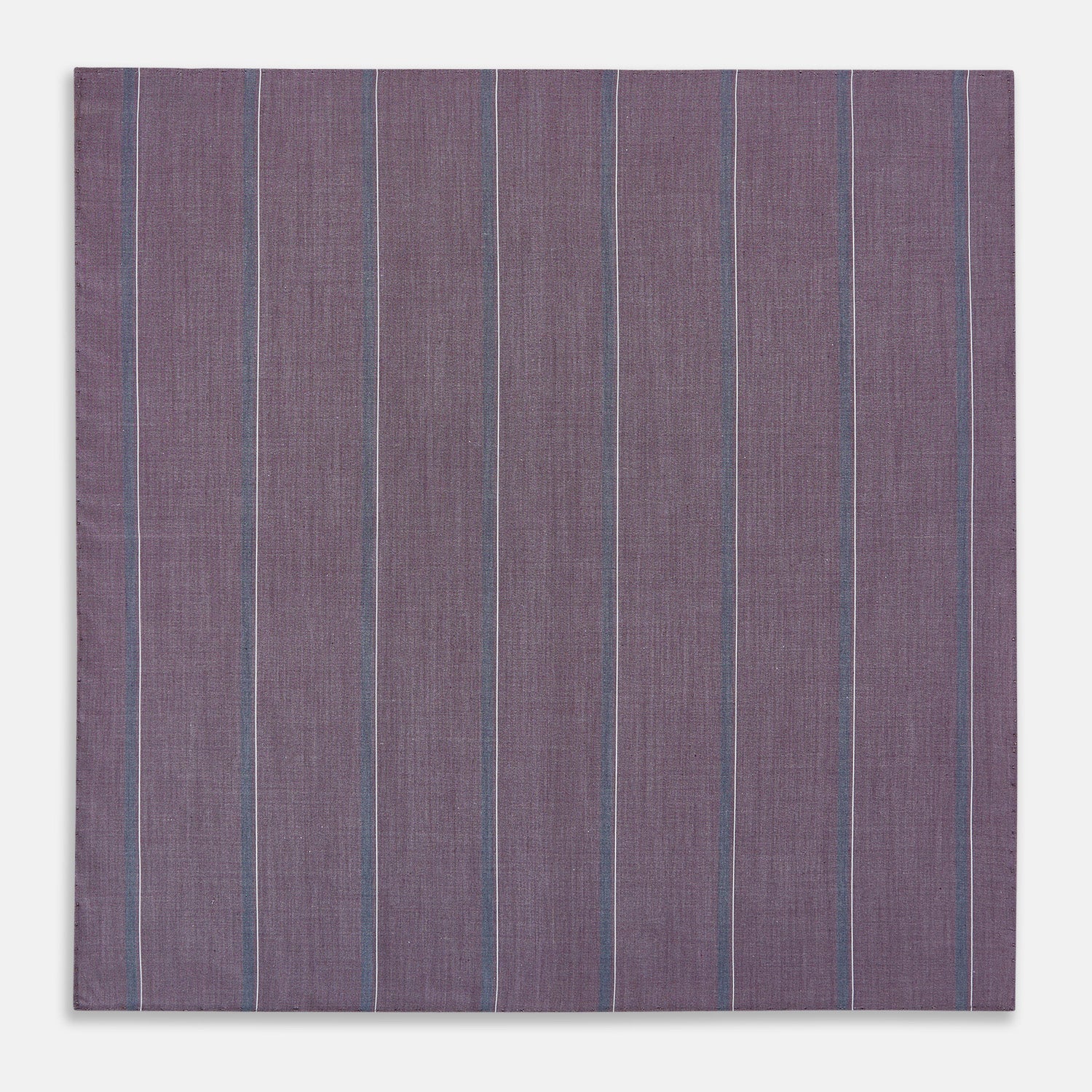 View 3 of product Porto Red Track Stripe Hand-Rolled Handkerchief
