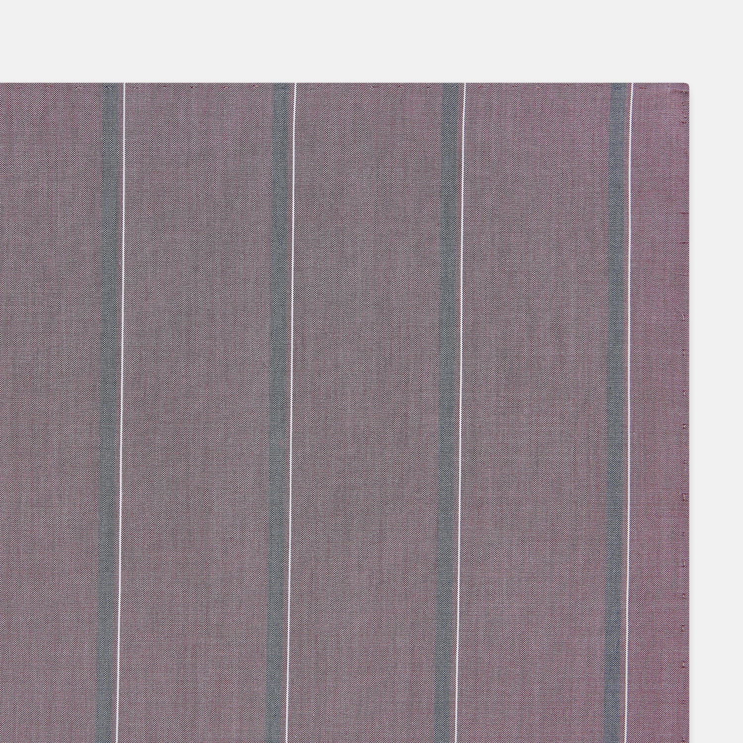 View 2 of product Cerise Red Track Stripe Hand-Rolled Handkerchief