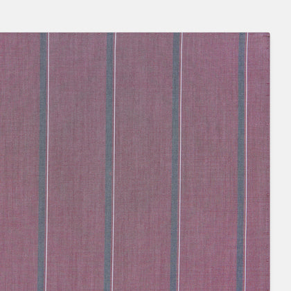 Cerise Red Track Stripe Hand-Rolled Handkerchief Image 1