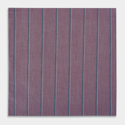 Cerise Red Track Stripe Hand-Rolled Handkerchief Image 2