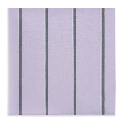 Lilac Track Stripe Hand-Rolled Handkerchief Image 3