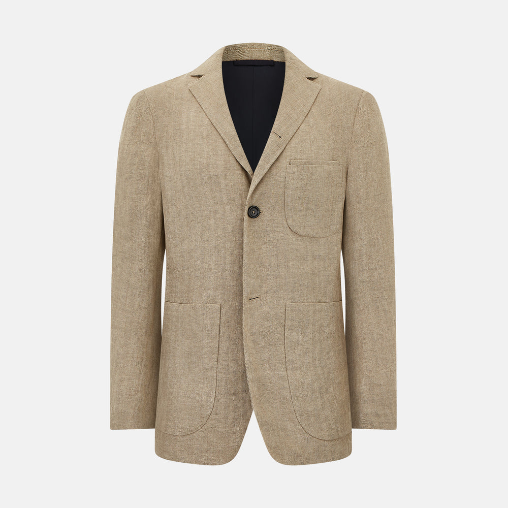 MARLBOROUGH BLAZER PATCH POCKETS SAND 54