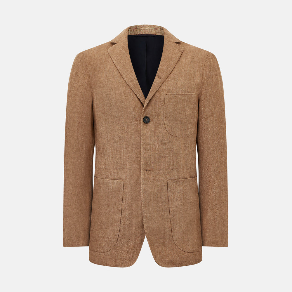MARLBOROUGH BLAZER PATCH POCKETS CAMEL 50