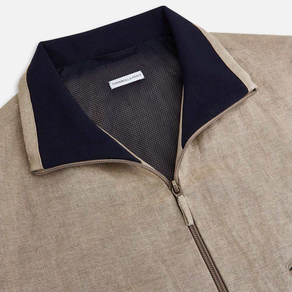 Fairway Sand Golf Jacket in Linen
