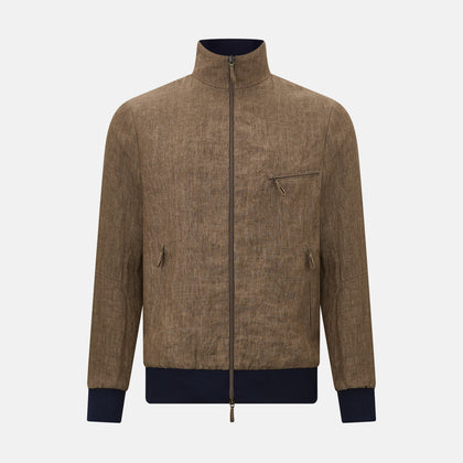 Fairway Pinecone Golf Jacket in Linen
