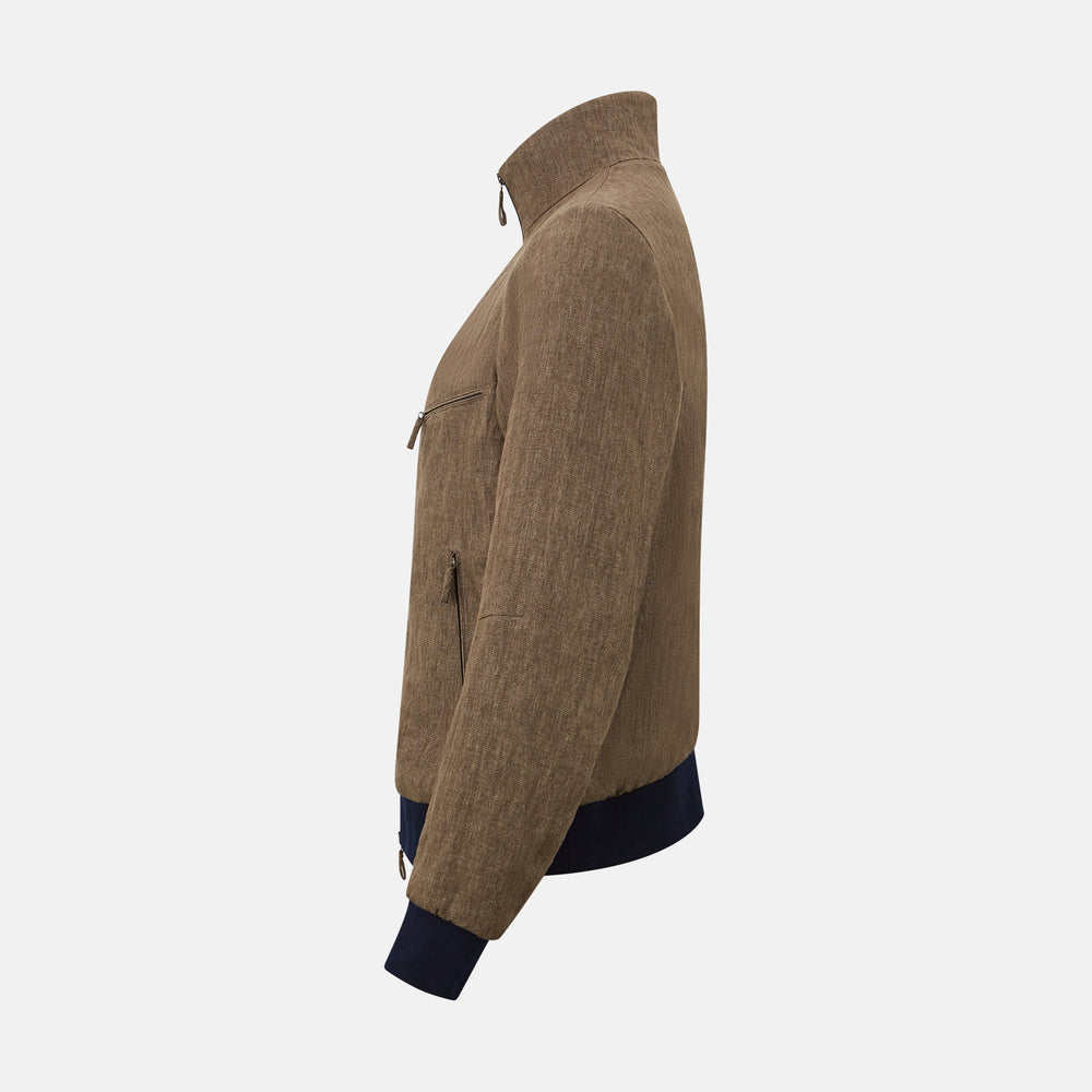 Fairway Pinecone Golf Jacket in Linen