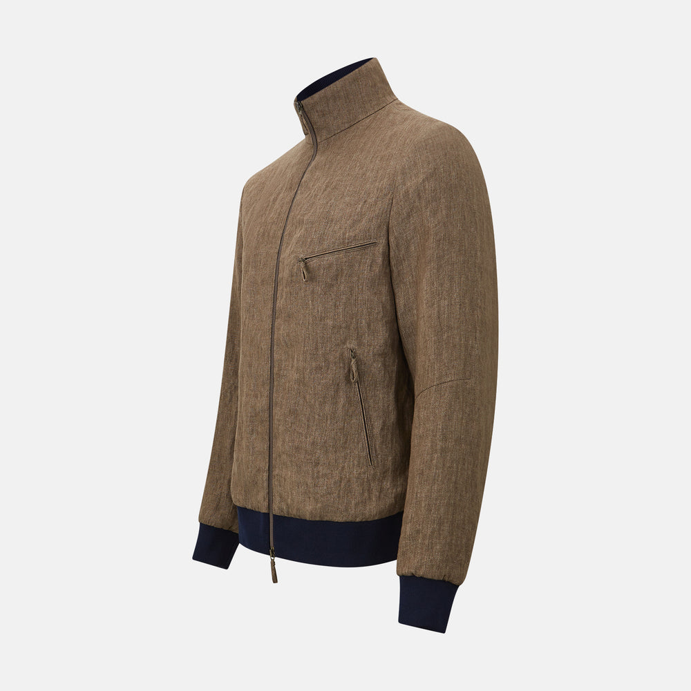 Fairway Pinecone Golf Jacket in Linen