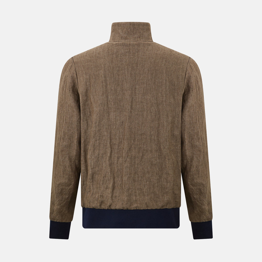 Fairway Pinecone Golf Jacket in Linen