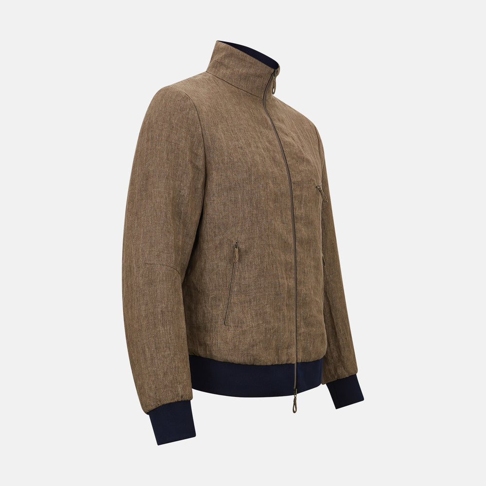 Fairway Pinecone Golf Jacket in Linen